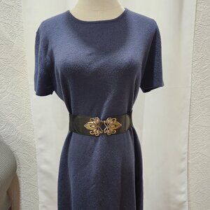 Saint Tropez Navy blue short sleeve dress